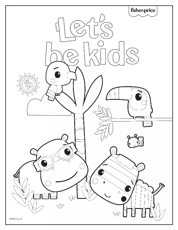 Fisher Price Colouring Sheet 1